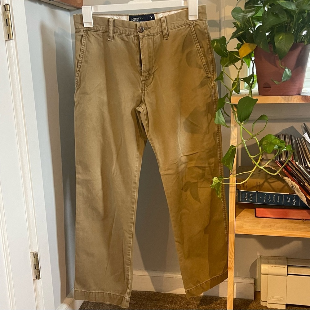 American Eagle Khaki Pants Men’s Casual Pants 30x30 Relaxed Fit